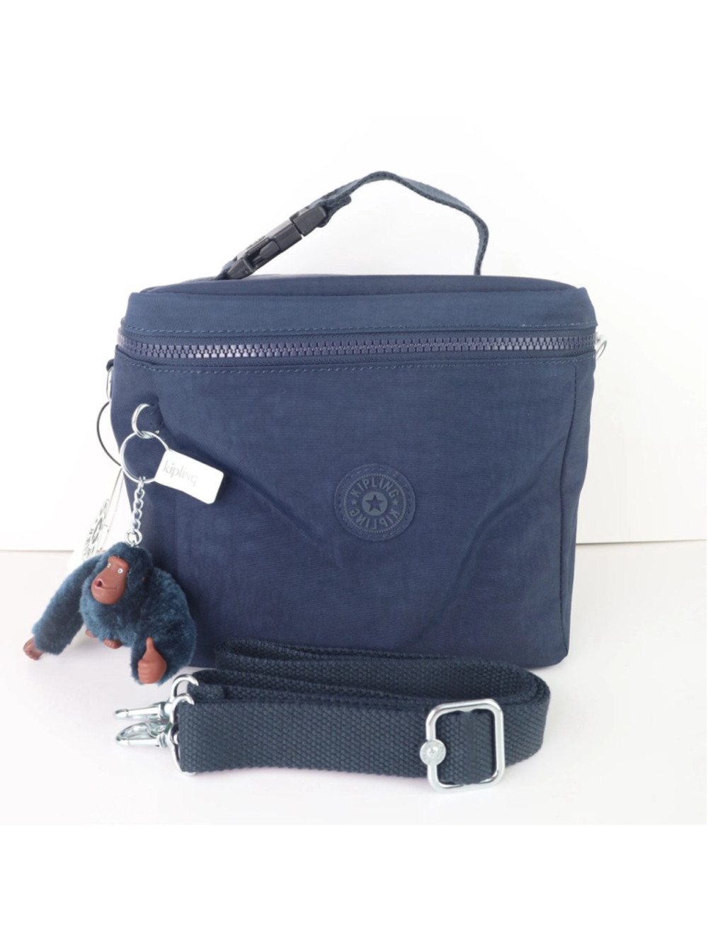 Kipling Insulated Lunch Box Bag Travel School Work Lunch Tote Organizer in Navy
